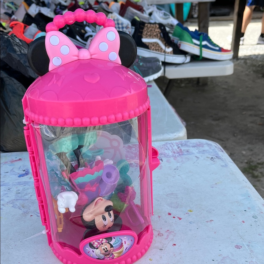 Disney Minnie Mouse Pink Toy Container